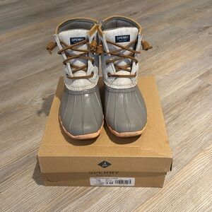 Girls Sperry Saltwater Boot - Ln Rose